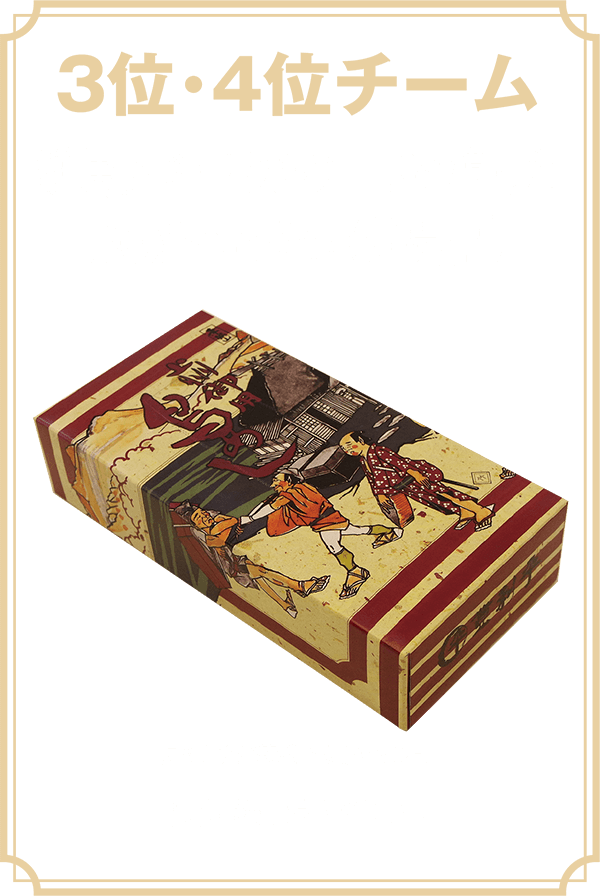 3位・4位チーム｜群馬人のソウルフードを模したBOXティッシュ（非売品）｜鳥めし弁当箱型BOXティッシュ｜提供：株式会社登利平